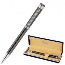 Ручка подарочная шариковая GALANT "MARINUS", корпус оружейный металл, детали хром, узел 0,7 мм, синяя